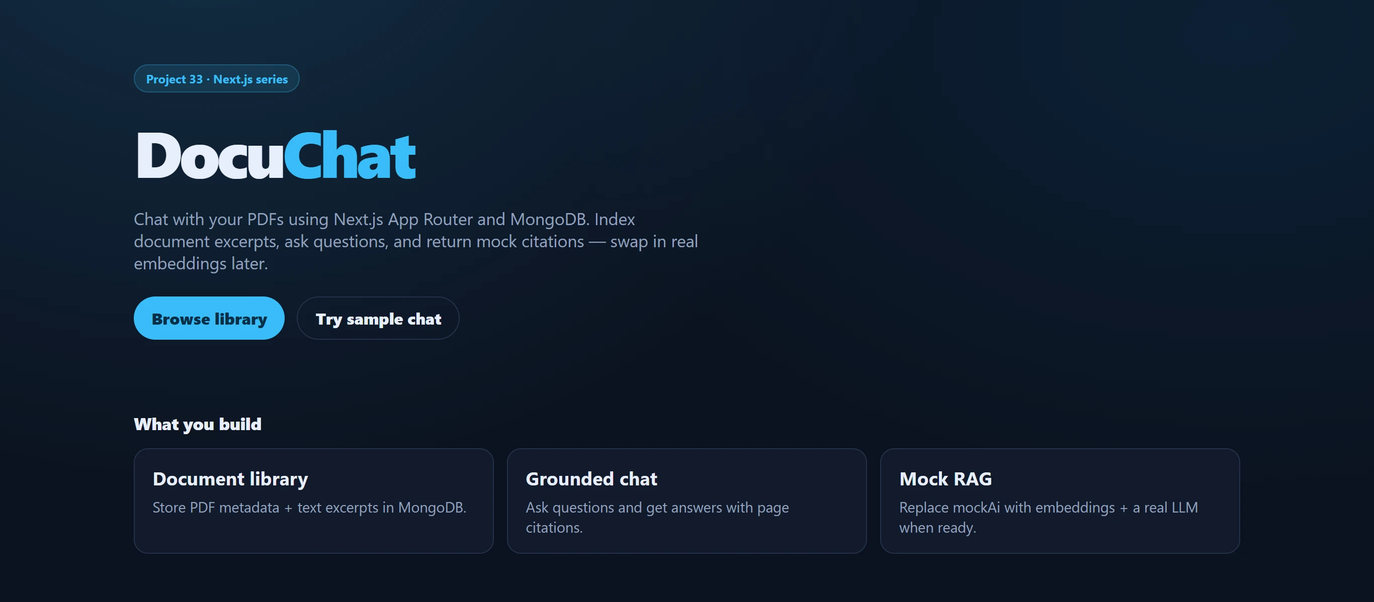 AI PDF Chat — Next.js (App Router + MongoDB)