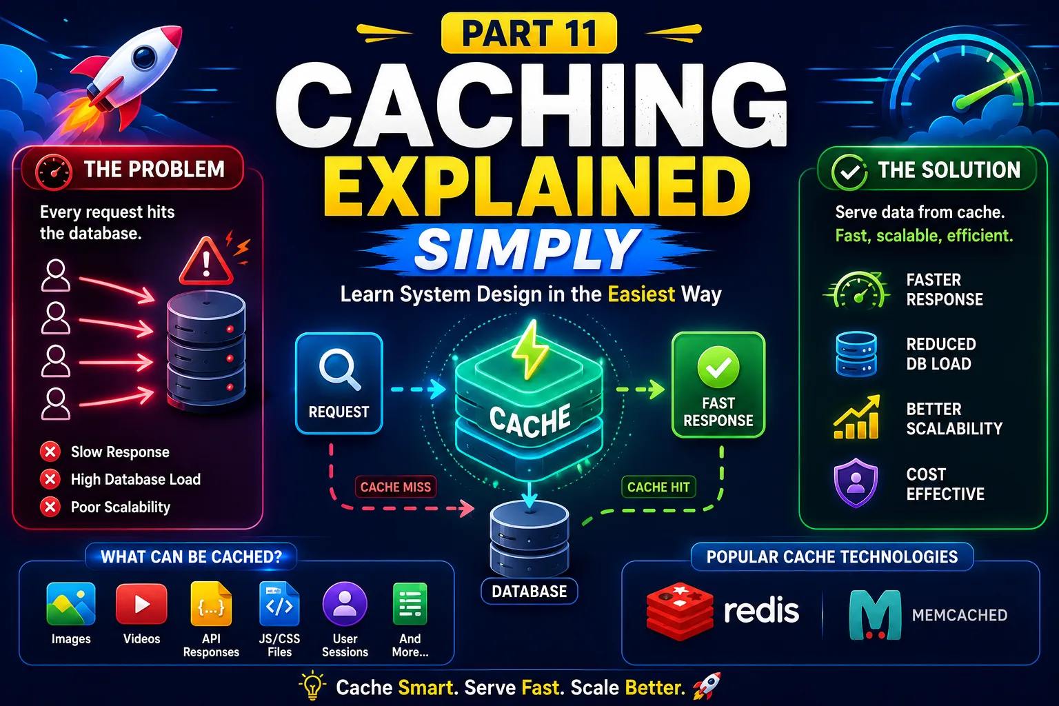Caching Explained Simply  : System Design Series — Part 11