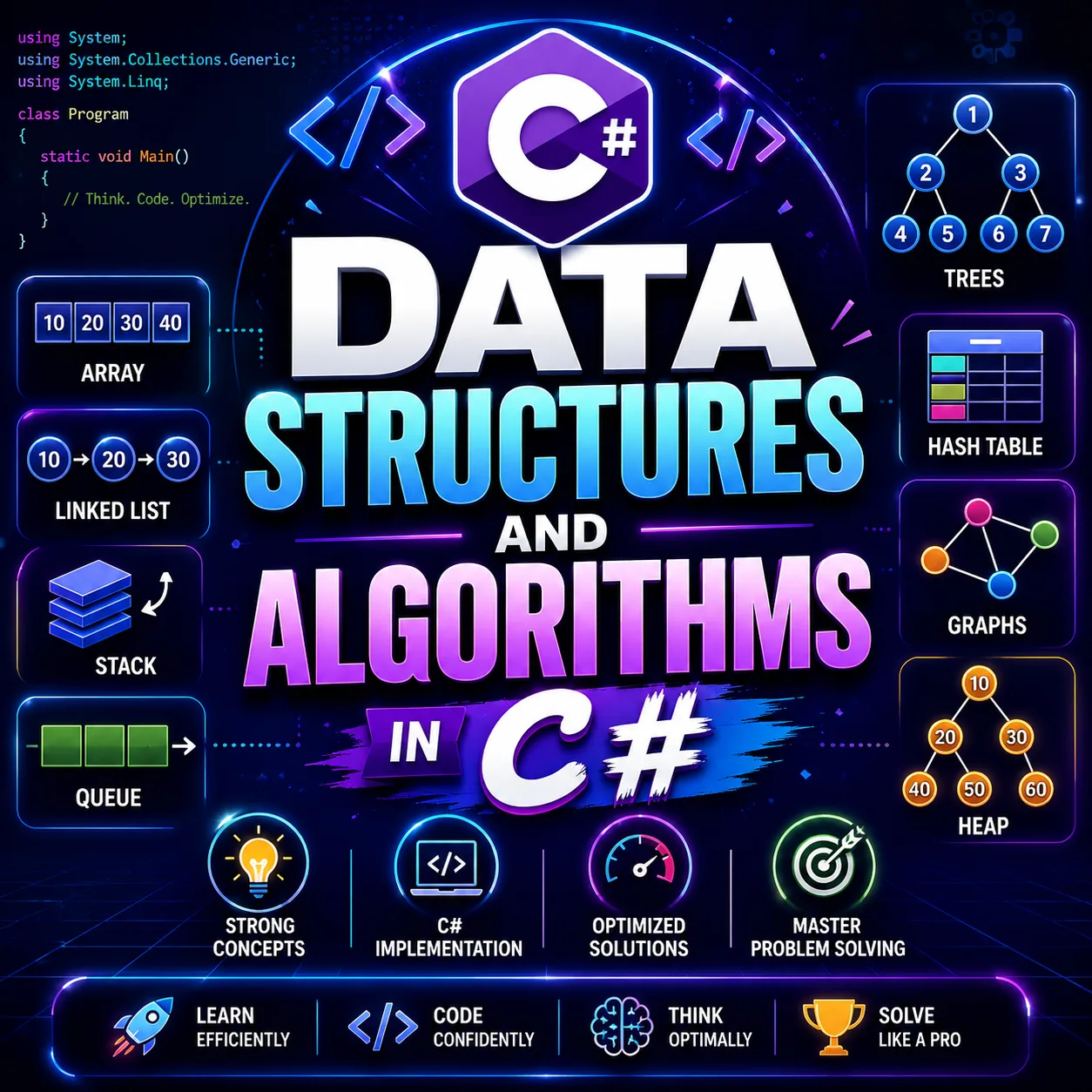 Data Structures and Algorithms in C# tutorial