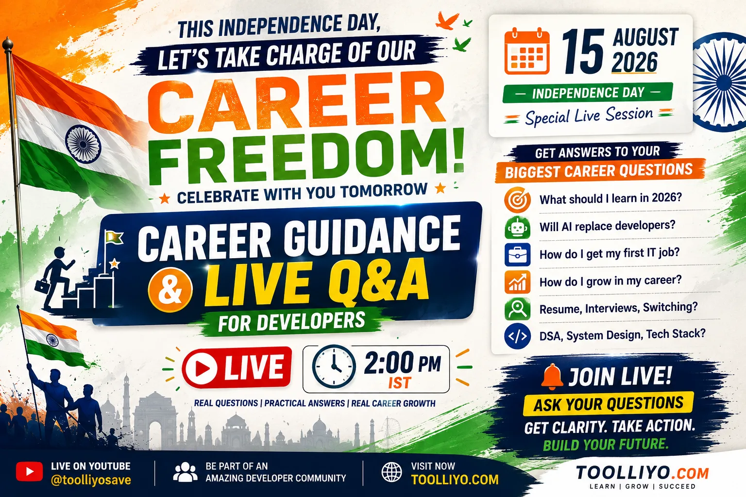 Career Guidance & Live Q&A for Developers