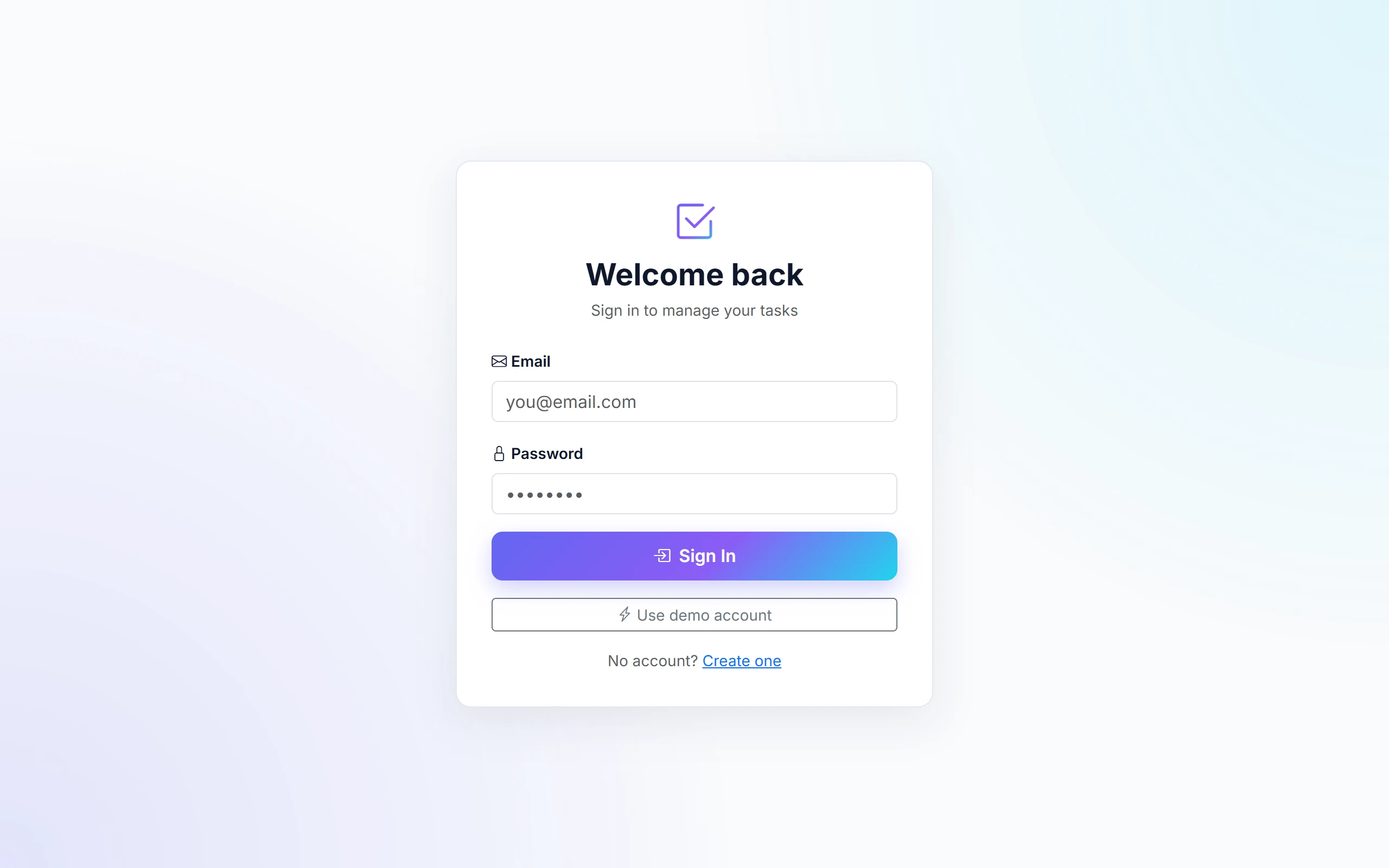 Task Manager App — React JS